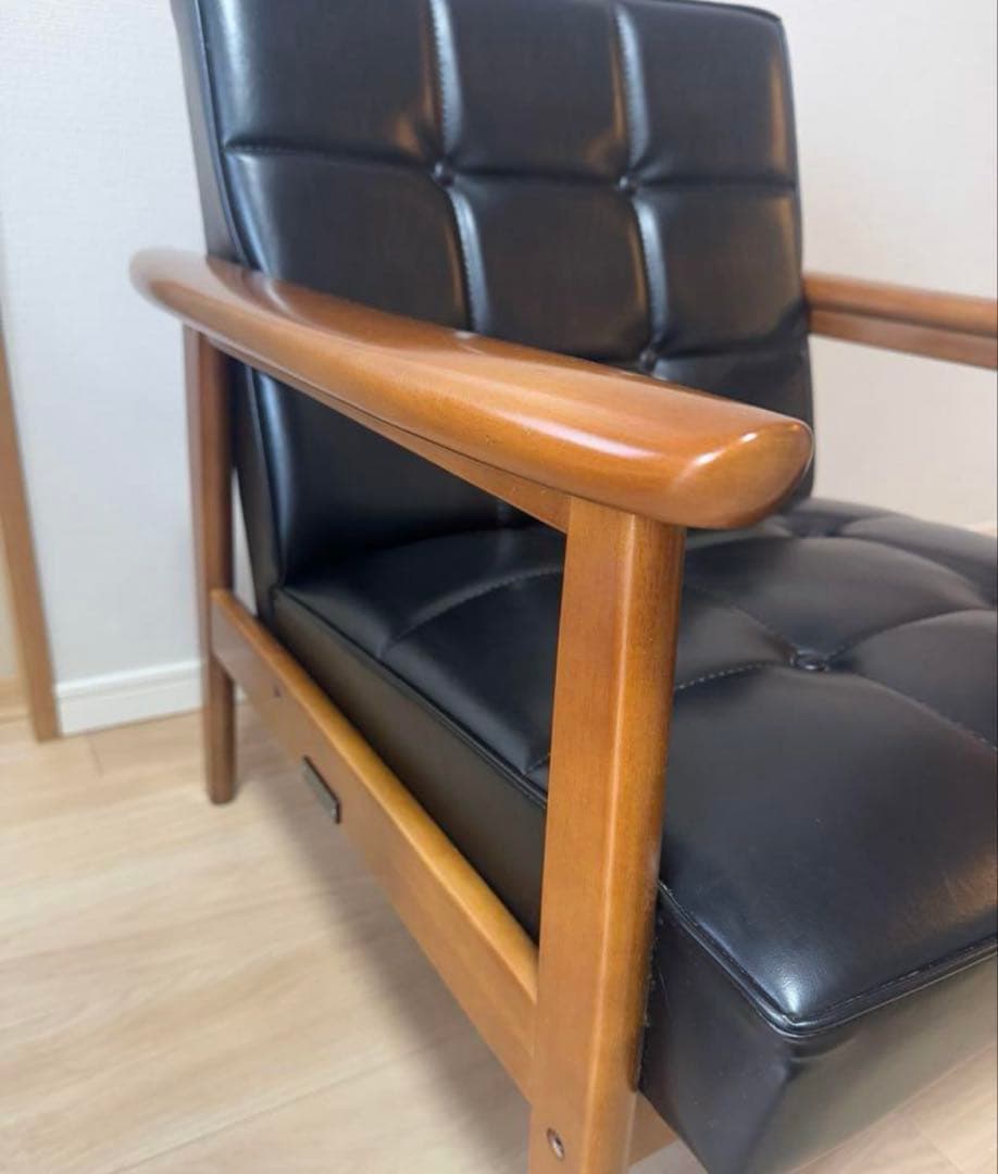 カリモク60 Kチェア　1シーター　ブラック