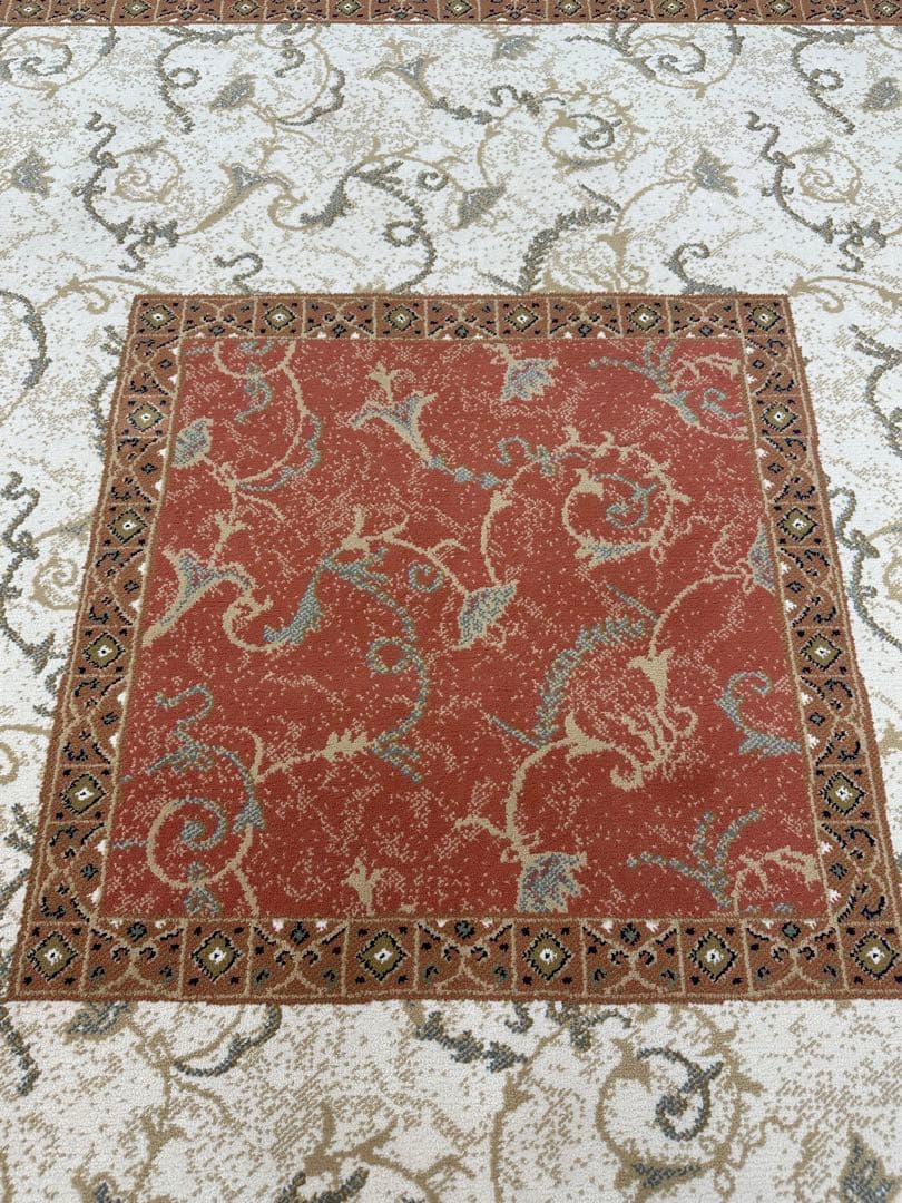 ベルギー製 ラグ カーペット 200×200 正方形 ポリプロピレン 美品