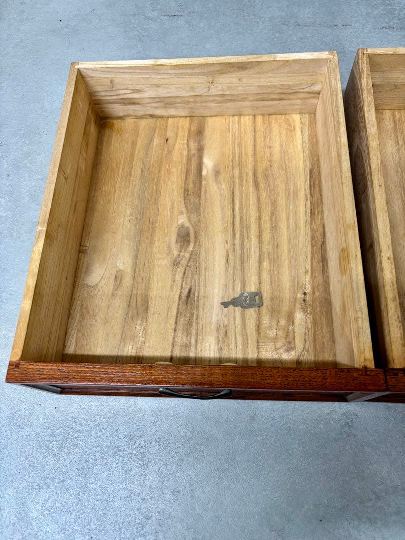 昭和レトロ 文机　ローデスク　引出し2杯　ローボードにも