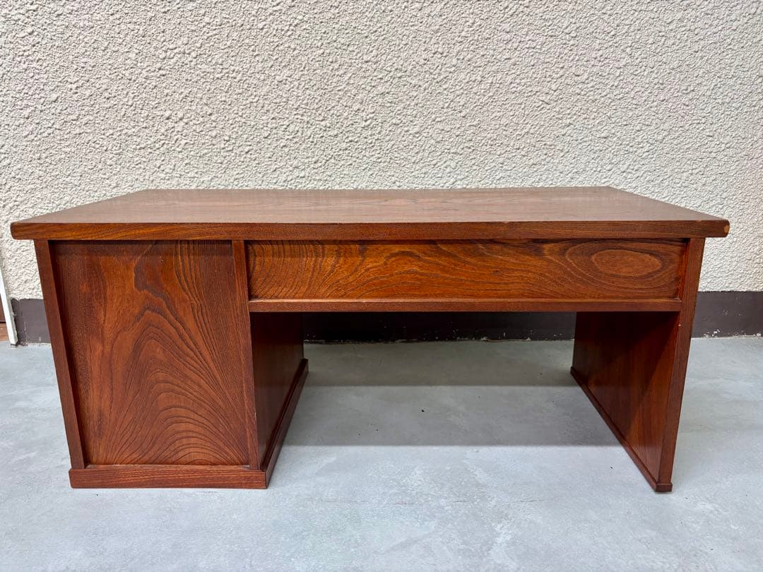 昭和レトロ 文机　ローデスク　引出し2杯　ローボードにも