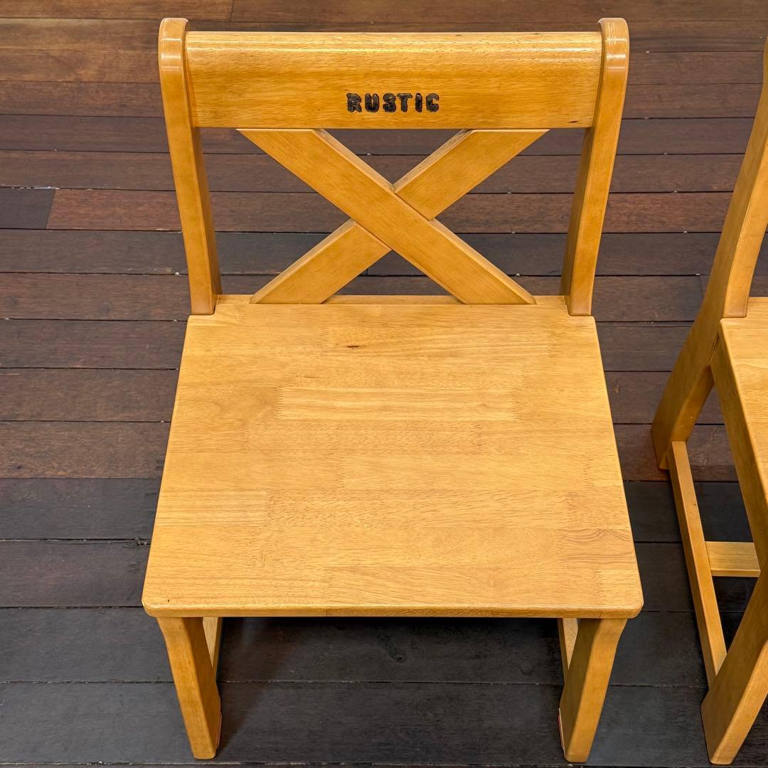 H21K44a karimoku RUSTIC ダイニングチェア 2脚セット