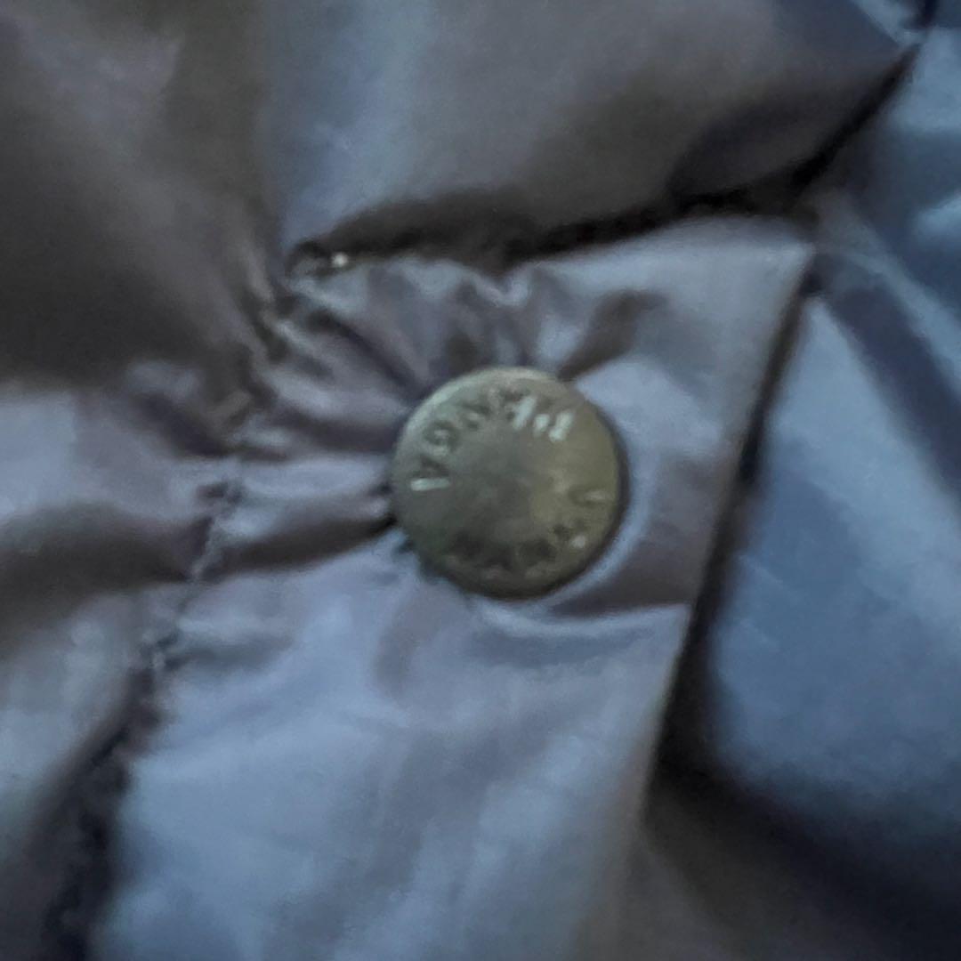 NANGA ネイビー レディースロングダウンジャケットXLファー付き