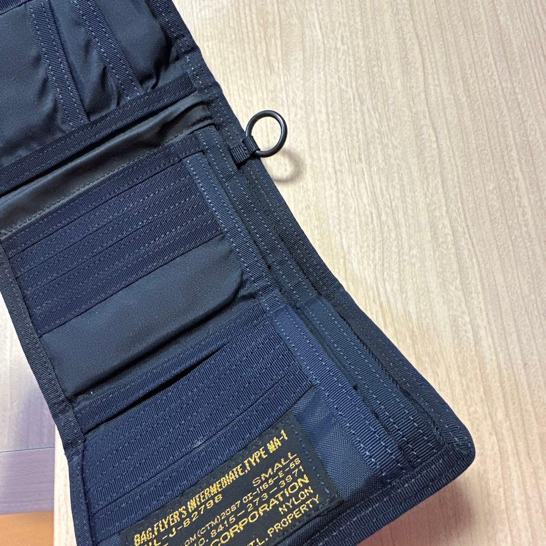 【HARVEST LABEL】三つ折り財布　ネイビー