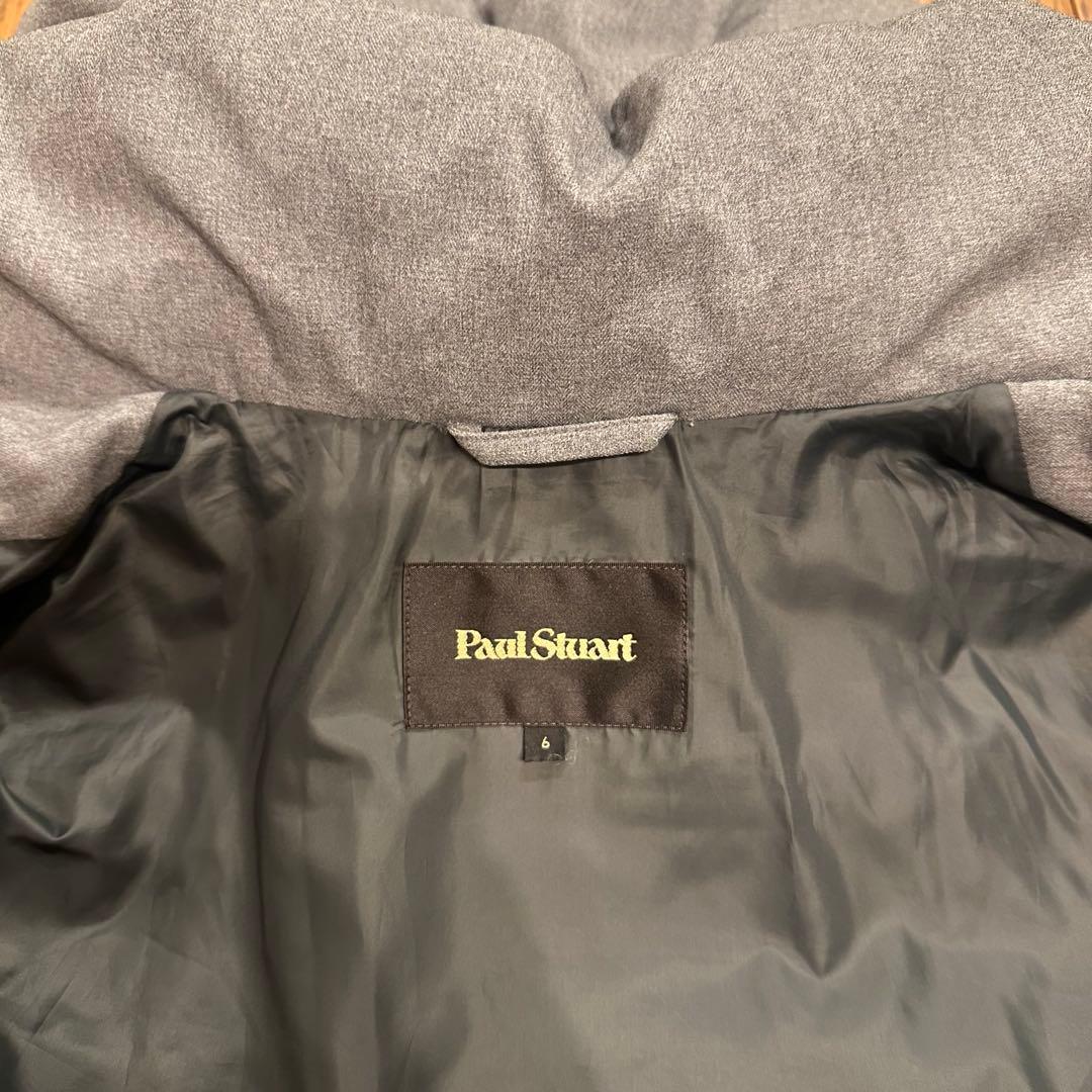 ポール・スチュワート ダウンコート フード付ロングコート グレー 2WAY