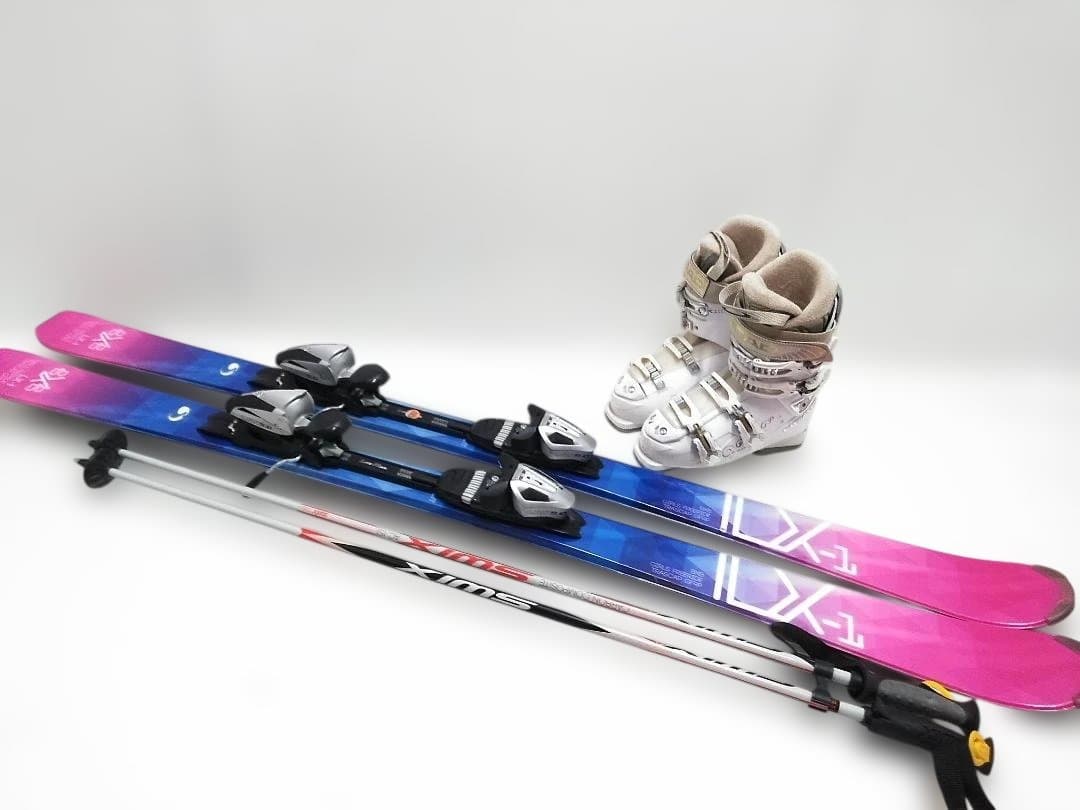 レディーススキー4点セット B×B 150cm 簡単ビン HEAD 24cm