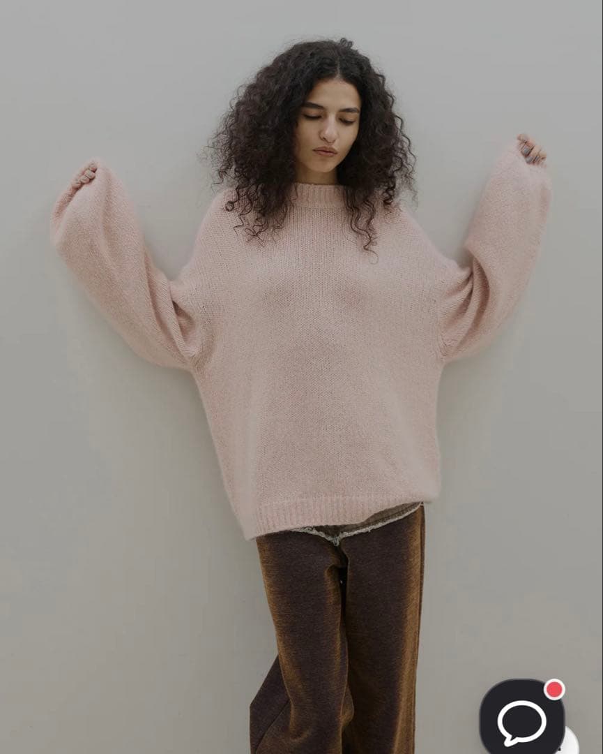 トップス Ameri BACK OPEN LACE UP KNIT TOP