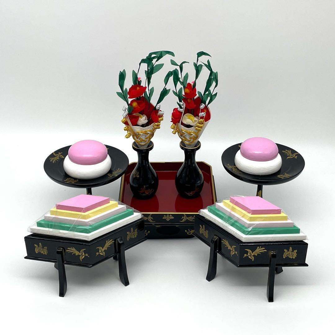 雛人形　桃の節句　雛道具鳳凰菱高三宝揃40号