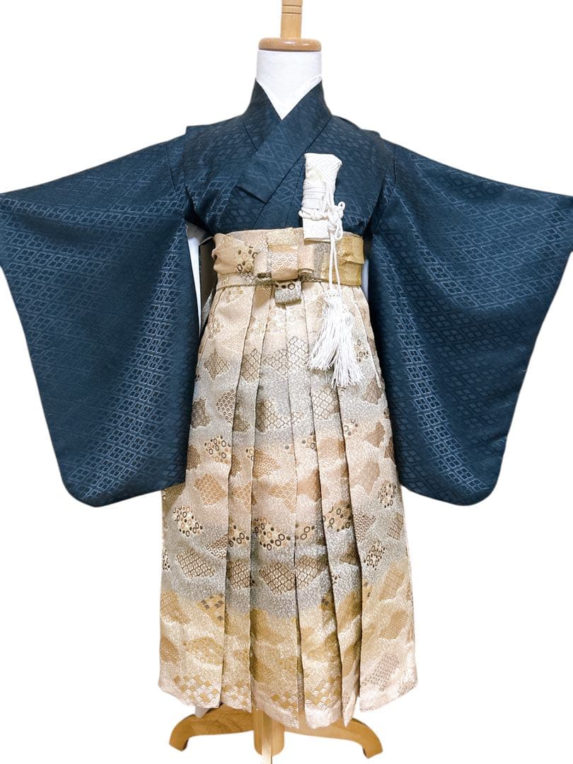 正統派♡七五三　5歳　男の子　セット　一式　黒系　兜