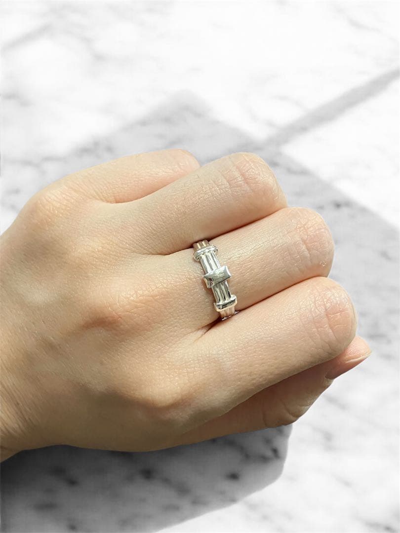 ハンドメイド　シルバーリング 11号 Charch jewelry