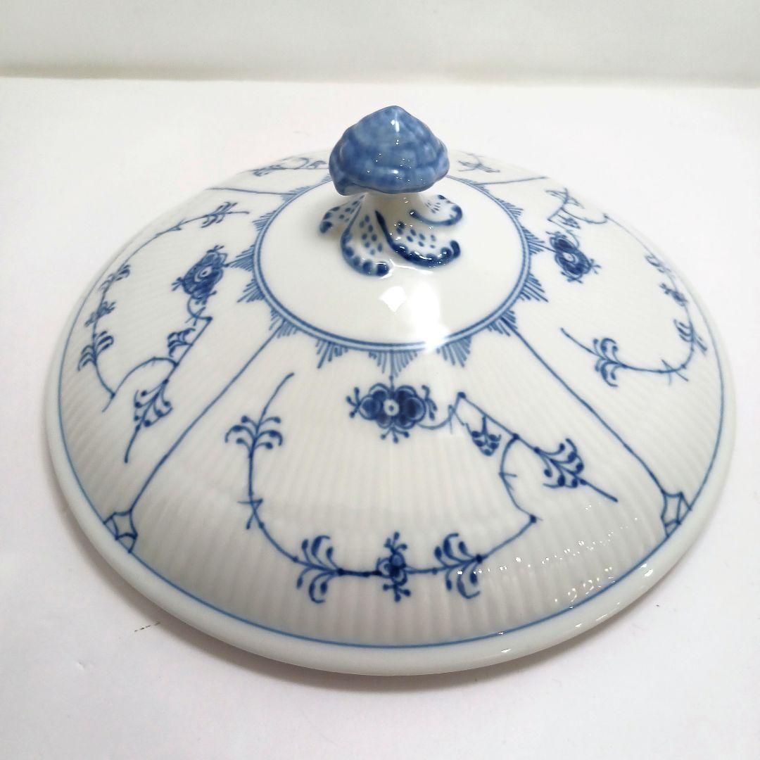 Y3223-3 ロイヤルコペンハーゲン ブルーフルーテッド スープチューリン　L