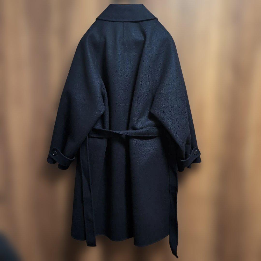 〈Ｈ〉エイチ BEAUTY＆YOUTH バルカラーリバーコート ウール