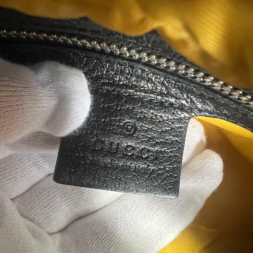 【良品】GUCCI グッチ オフザグリッド ボディバッグ GG柄　イエロー