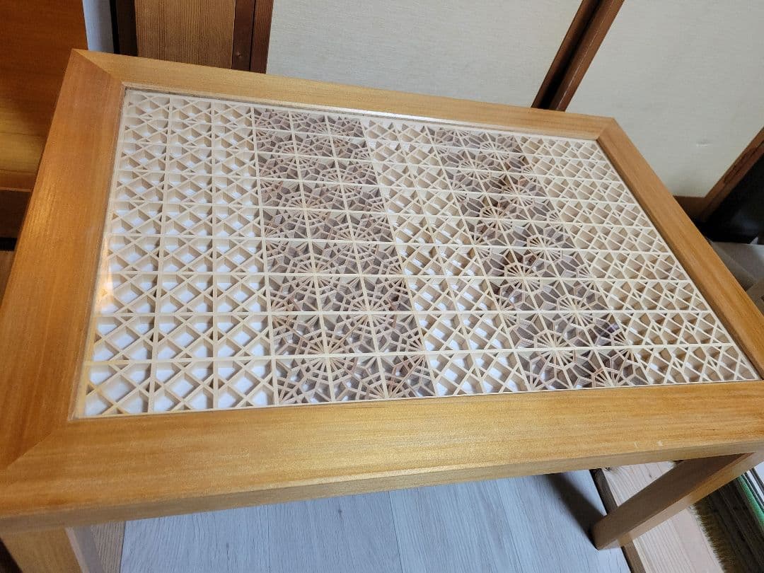 組子　組子細工　テーブル　机