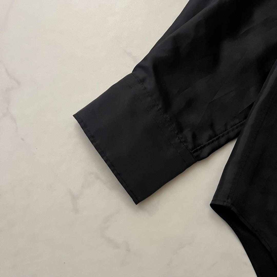 ほぼ未使用 コムデギャルソン AD2024 長袖シャツ ブラック 黒 XS