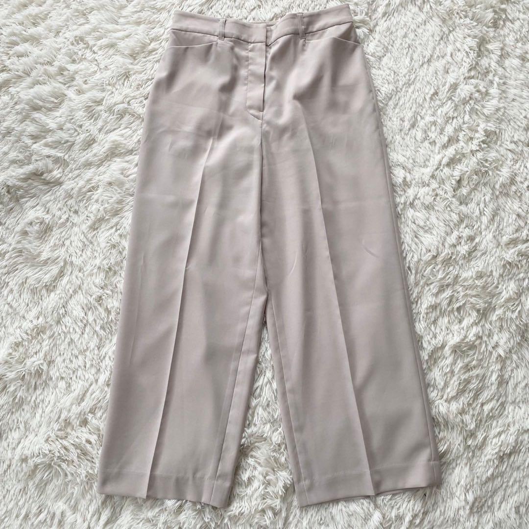 ナチュラルビューティ ベーシック セットアップ ノーカラー 洗える ベージュ S