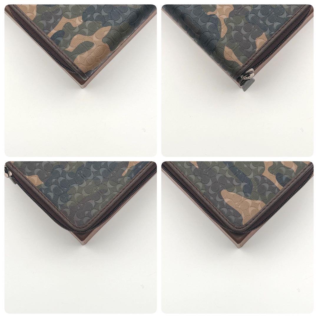 極美品✨ COACH コーチ 長財布 シグネチャー 迷彩柄 【希少性高い】