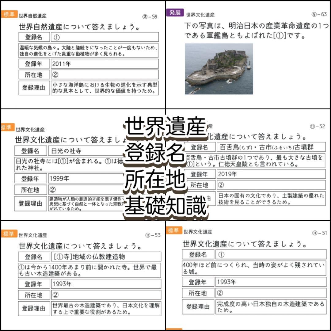 極める中学受験　社会(地理/地域別)暗記カード　サピックス　予習シリーズ