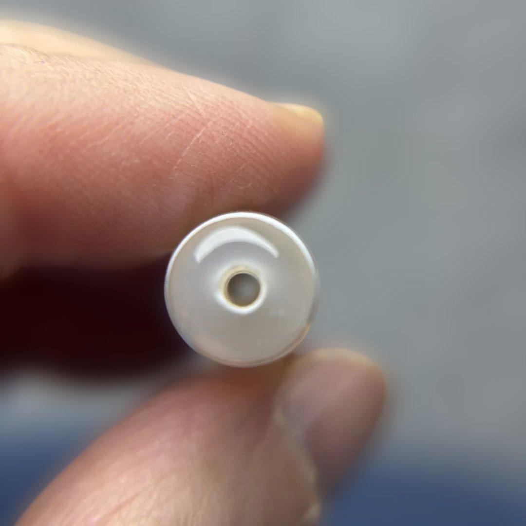 玉髄　水蓮花天珠　12-9