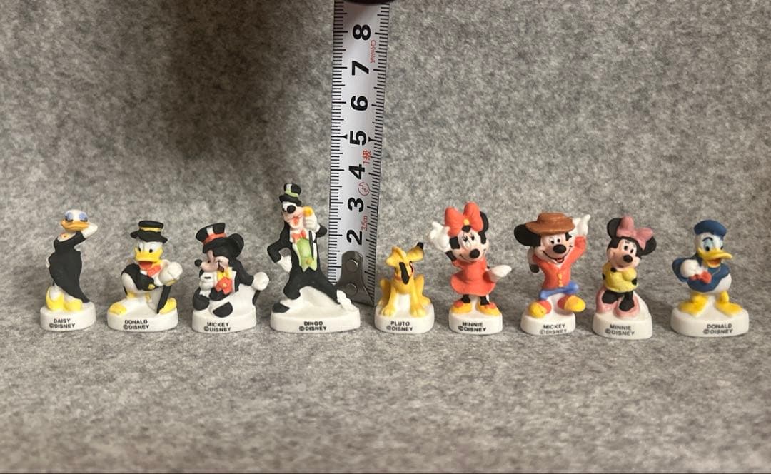 フェーブ　ディズニー陶器つや消し　フランス 9体セット