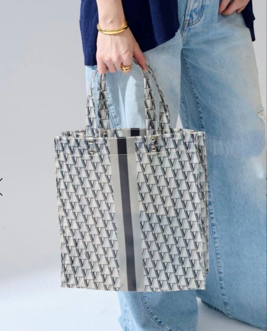 VERMEIL モノグラムPVCトートバッグ