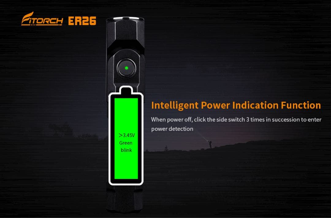 Fitorch ER26 高輝度1380LM 調整可LEDライト 防水