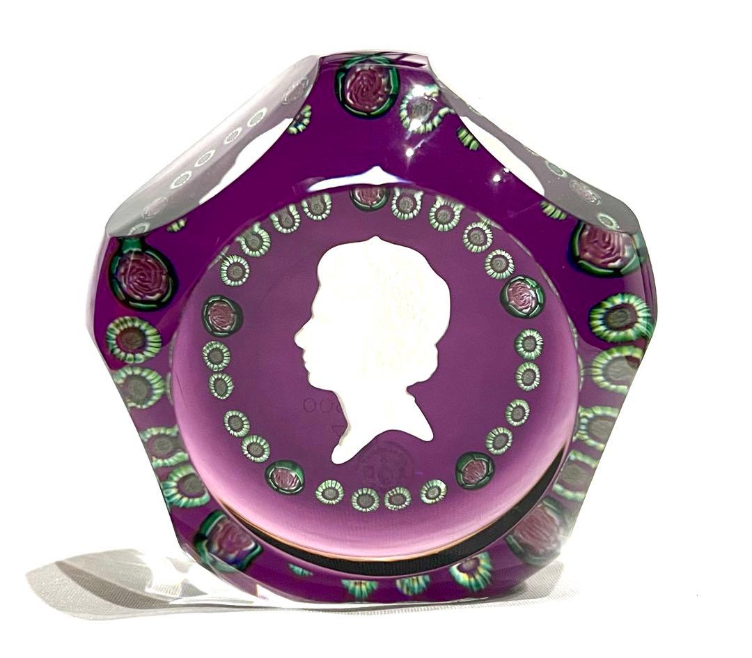 バカラ/ ※極希少 個数限定 エリザベス女王2世 銀婚式記念 ペーパーウェイト