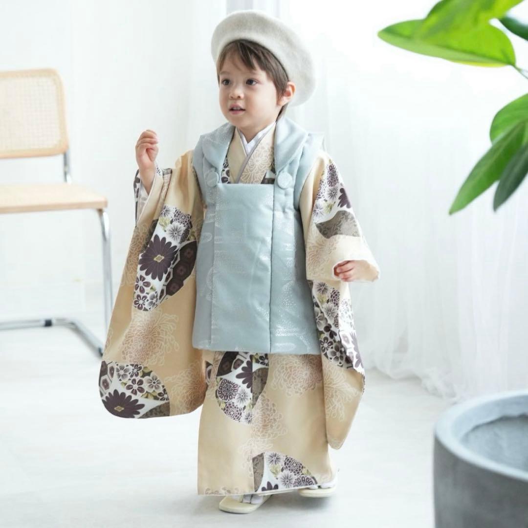 utataneひよこ商店　七五三 3歳　着物　被布小物セット