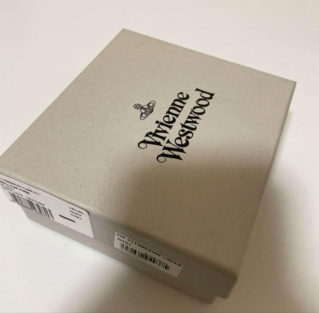 Vivienne Westwoodヴィヴィアン 三つ折り　財布　黒　シルバー