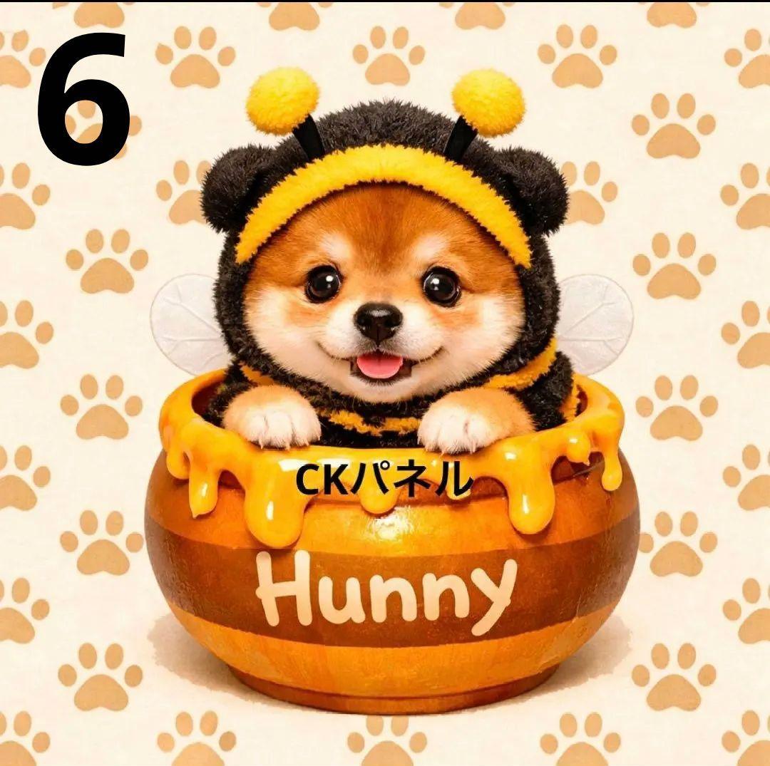 ご確認用　A207 HUNNYわんこ柄　ハンカチ　ハンドメイド12/29