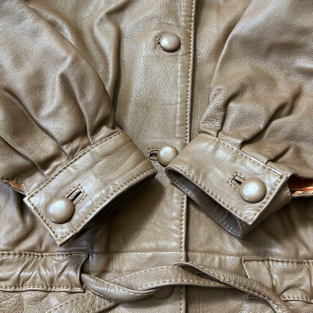 vintage 希少 CAVALLI 本革 レザー ジャケット コート ベルト