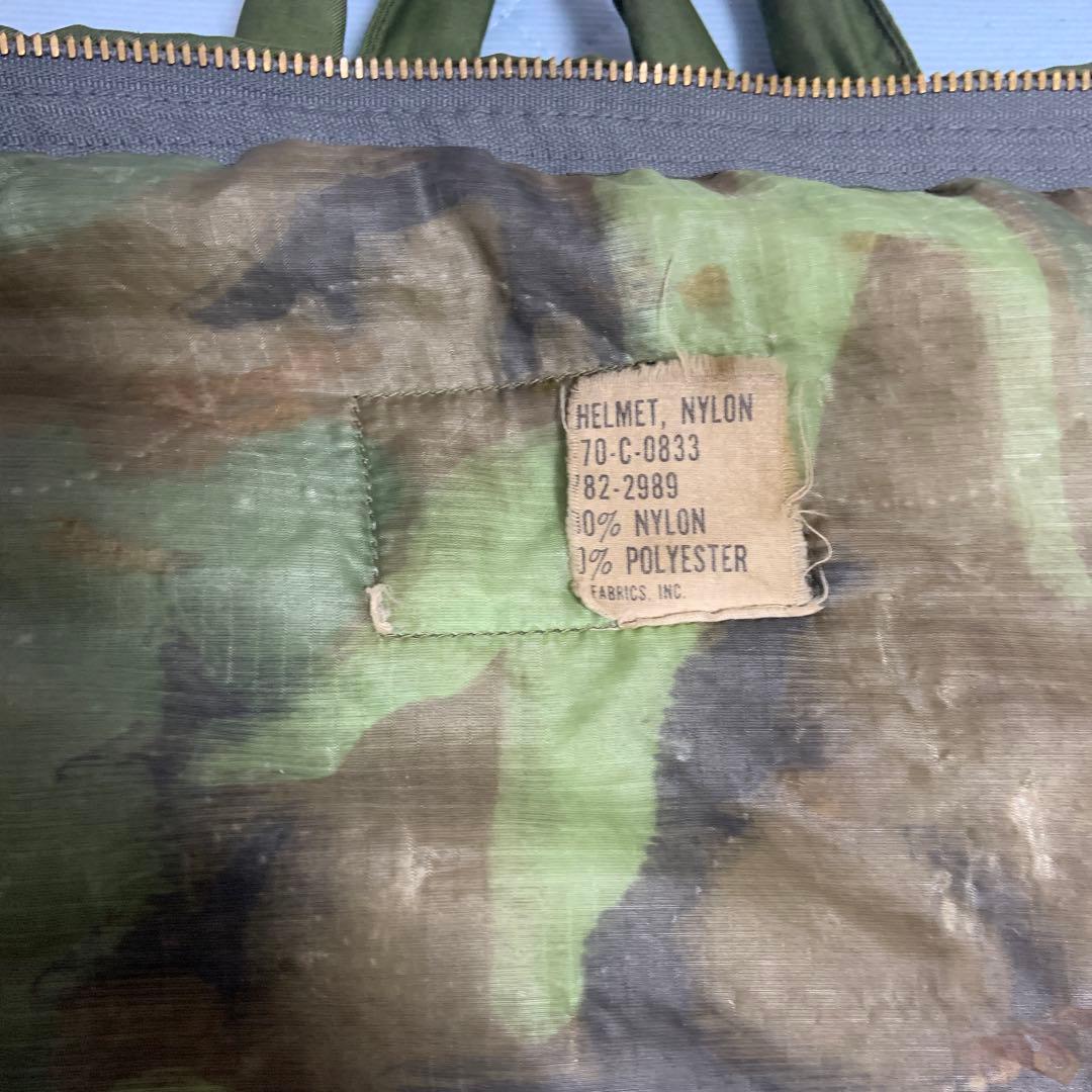米軍 実物 ヘルメットバッグ 70s 　希少