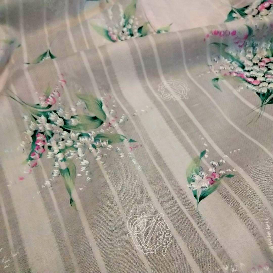 【新品】クリスチャンディオール 花柄 エプロン すずらん ポケット ピンク