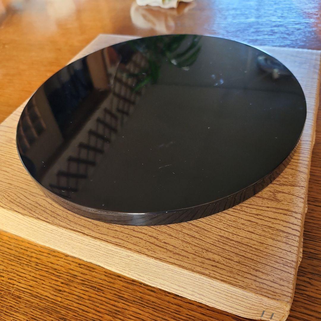 茶道具　真塗　丸小板　未使用新品