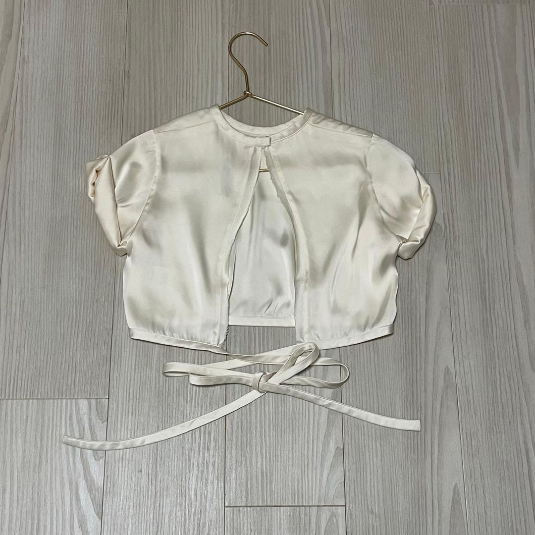 トップス ORSEUND IRIS Le Club cropped satin top S