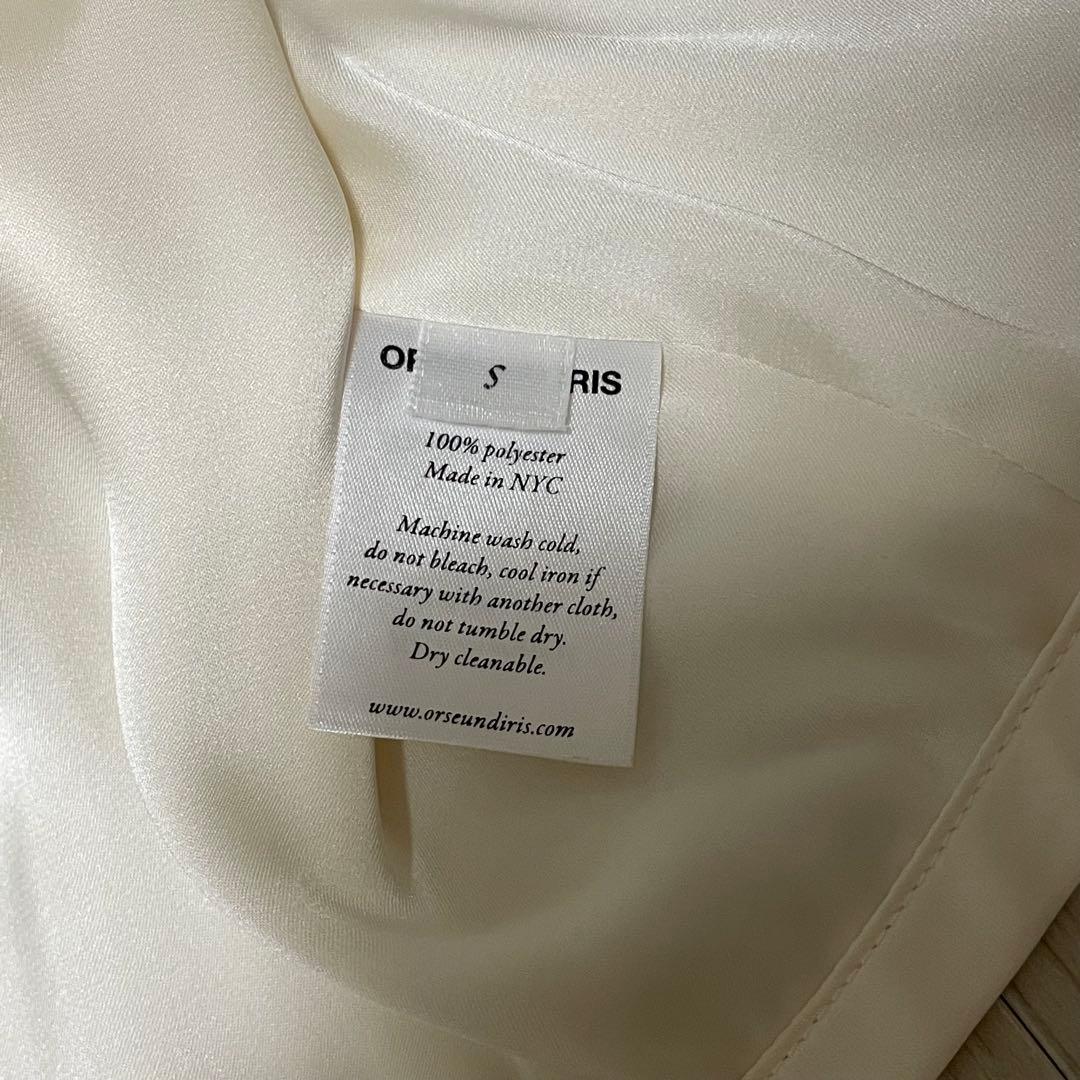 トップス ORSEUND IRIS Le Club cropped satin top S