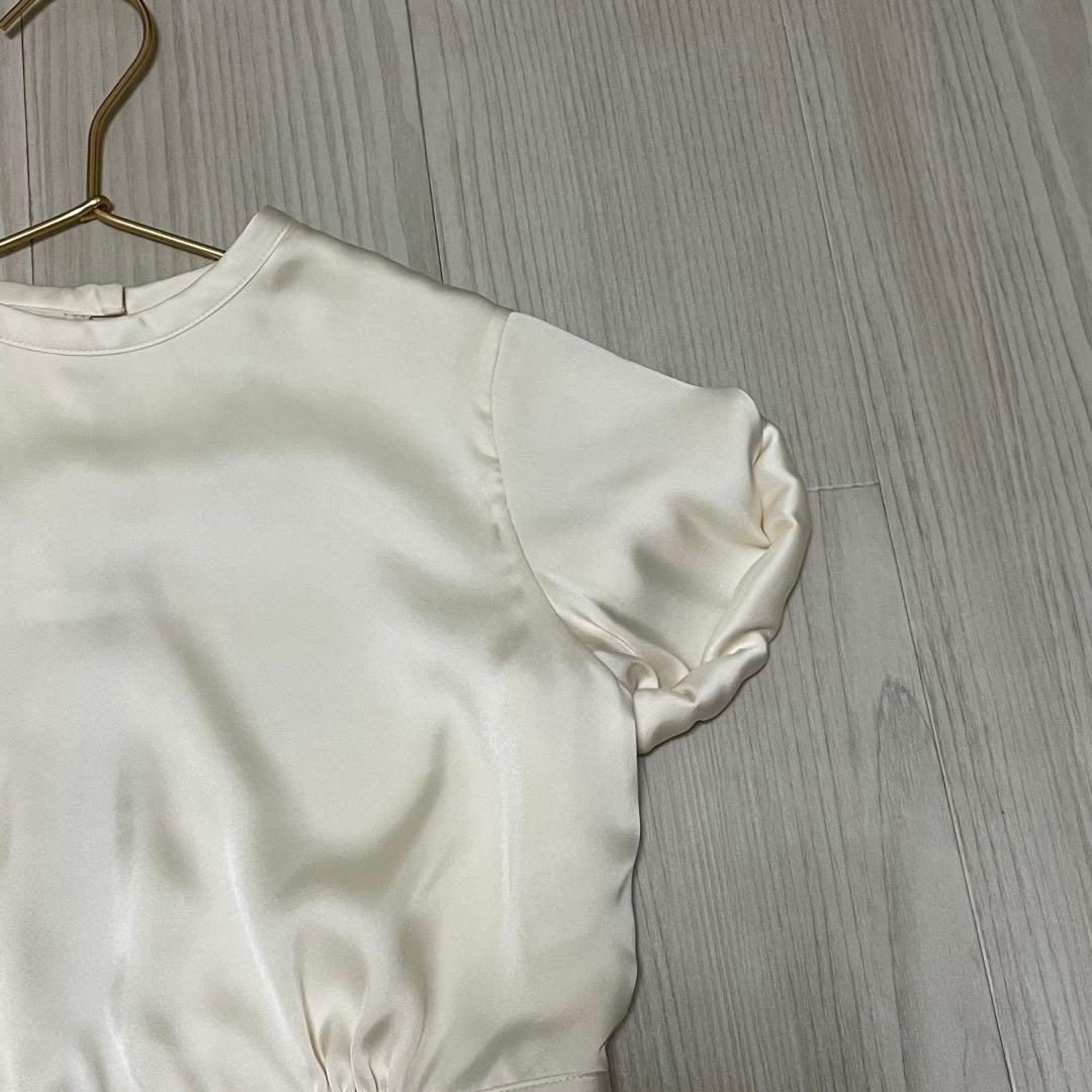 トップス ORSEUND IRIS Le Club cropped satin top S