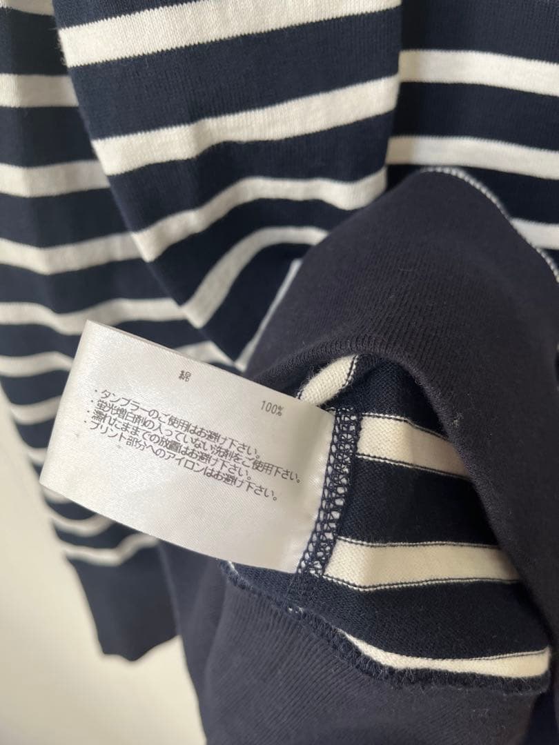 LOOPWHEELER ボーダー　長袖　L