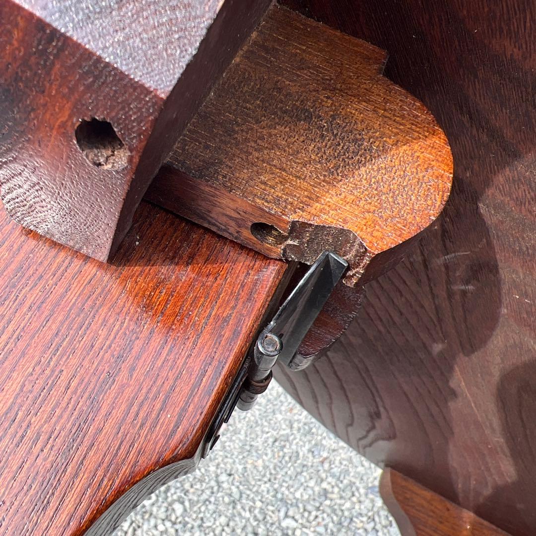 木製 折り畳座卓 センターテーブル ちゃぶ台 円卓 古家具 レトロ ヴィンテージ