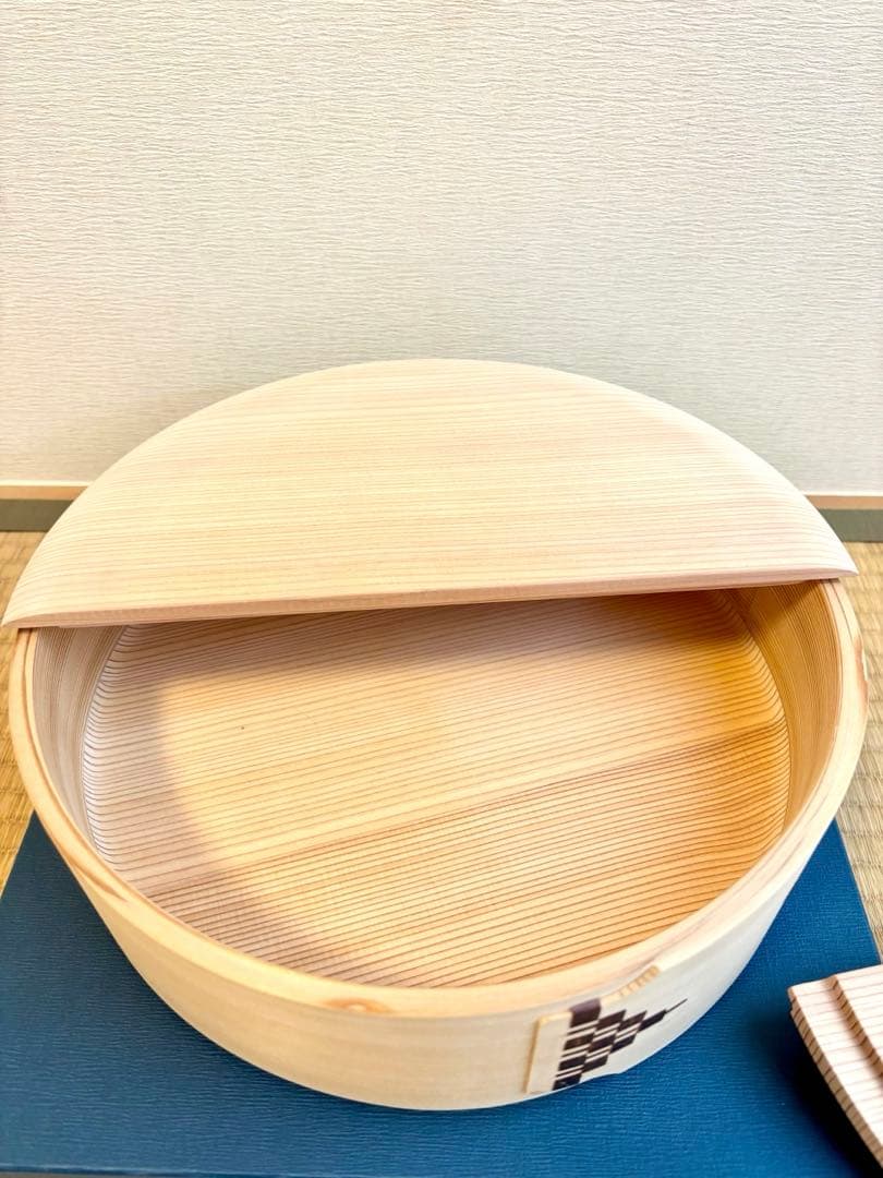 【新品未使用】柴田慶信商店　飯切　曲げわっぱ おひつ　杉　八寸