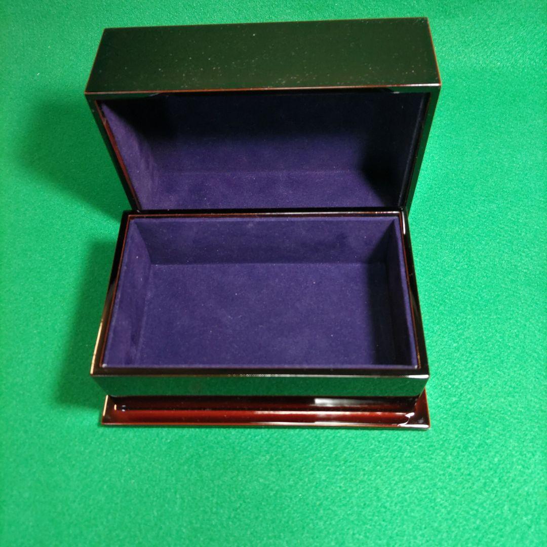 「蒔絵」漆器 文箱 漆黒