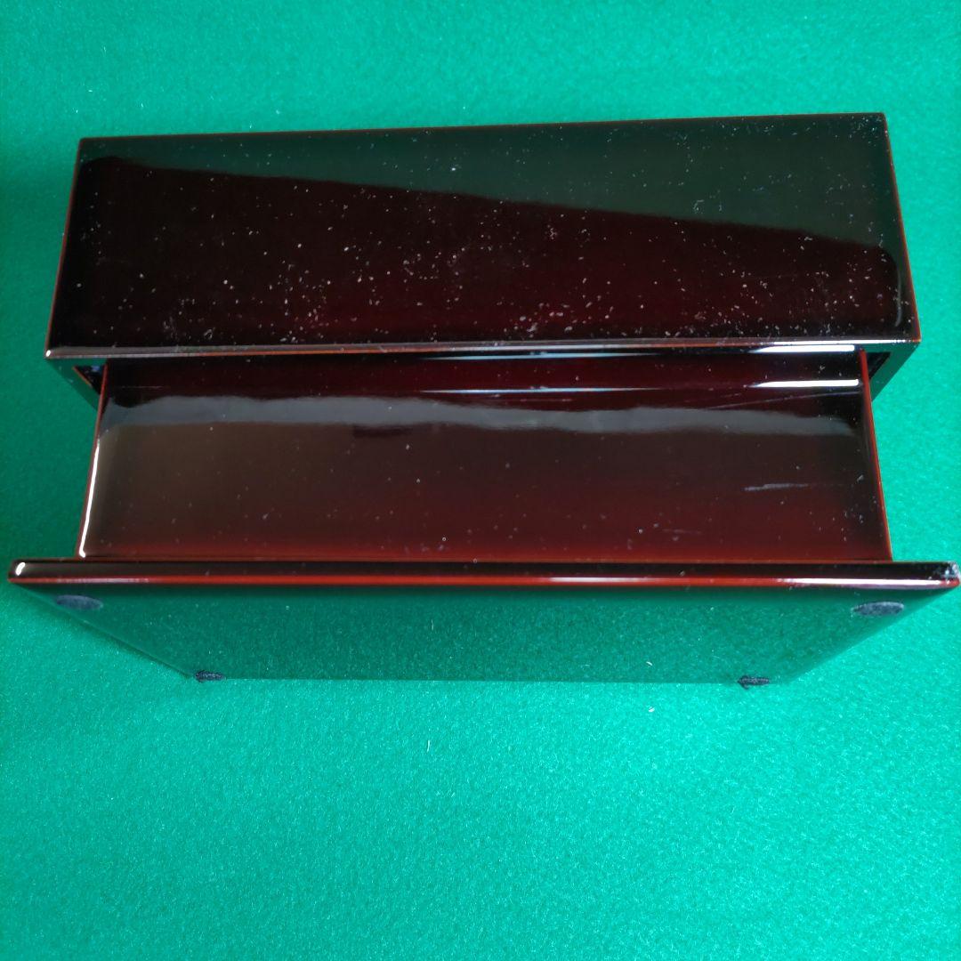 「蒔絵」漆器 文箱 漆黒