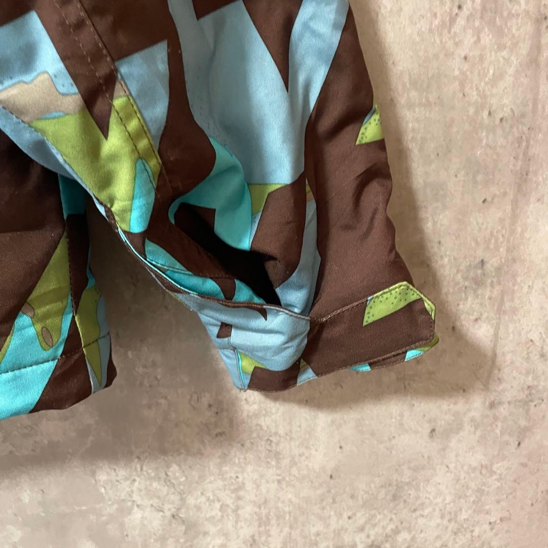 Burtonバートンスキーウェアスノーボードジャケットパーカーフード付青水色茶色