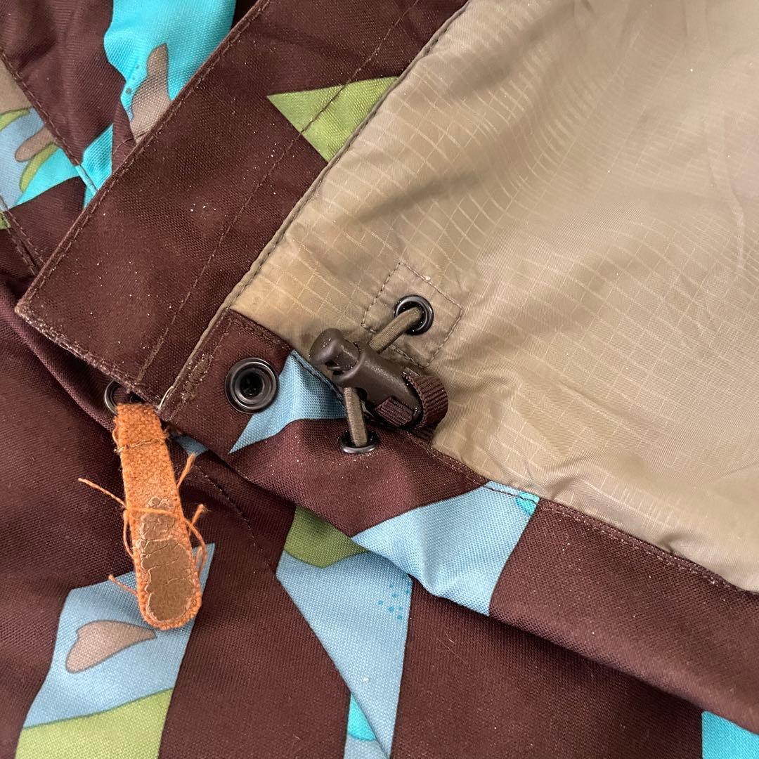 Burtonバートンスキーウェアスノーボードジャケットパーカーフード付青水色茶色