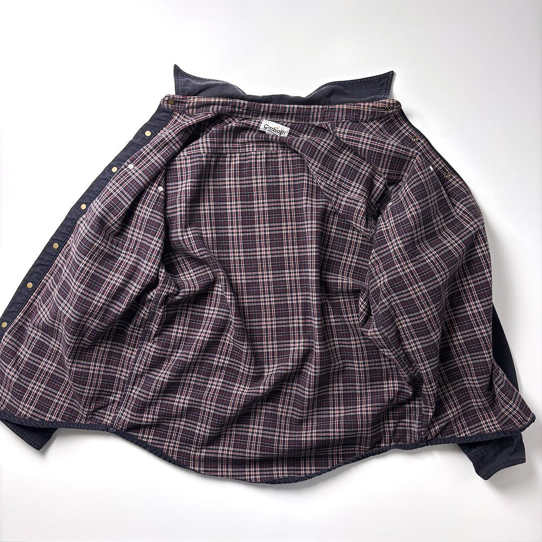 carhartt ダックシャツ ネルライナー M ダークネイビー ネルシャツ