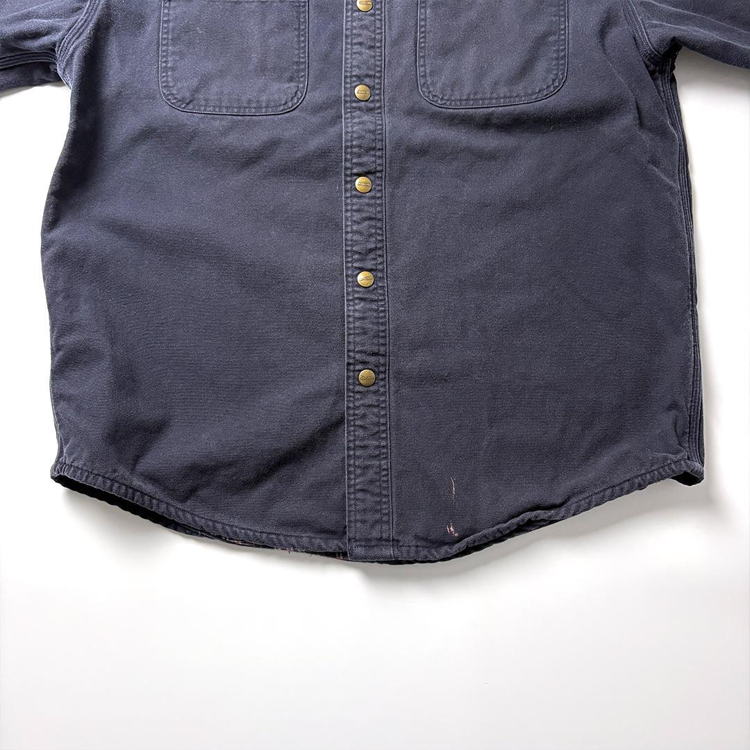 carhartt ダックシャツ ネルライナー M ダークネイビー ネルシャツ