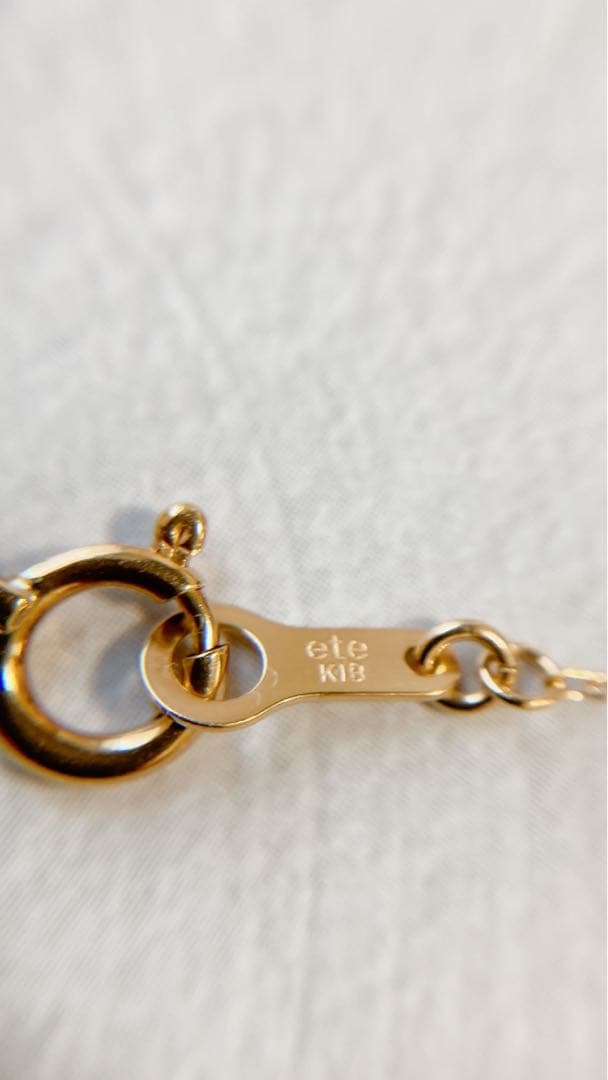 【ete】 k18YG グレイン ブレスレット