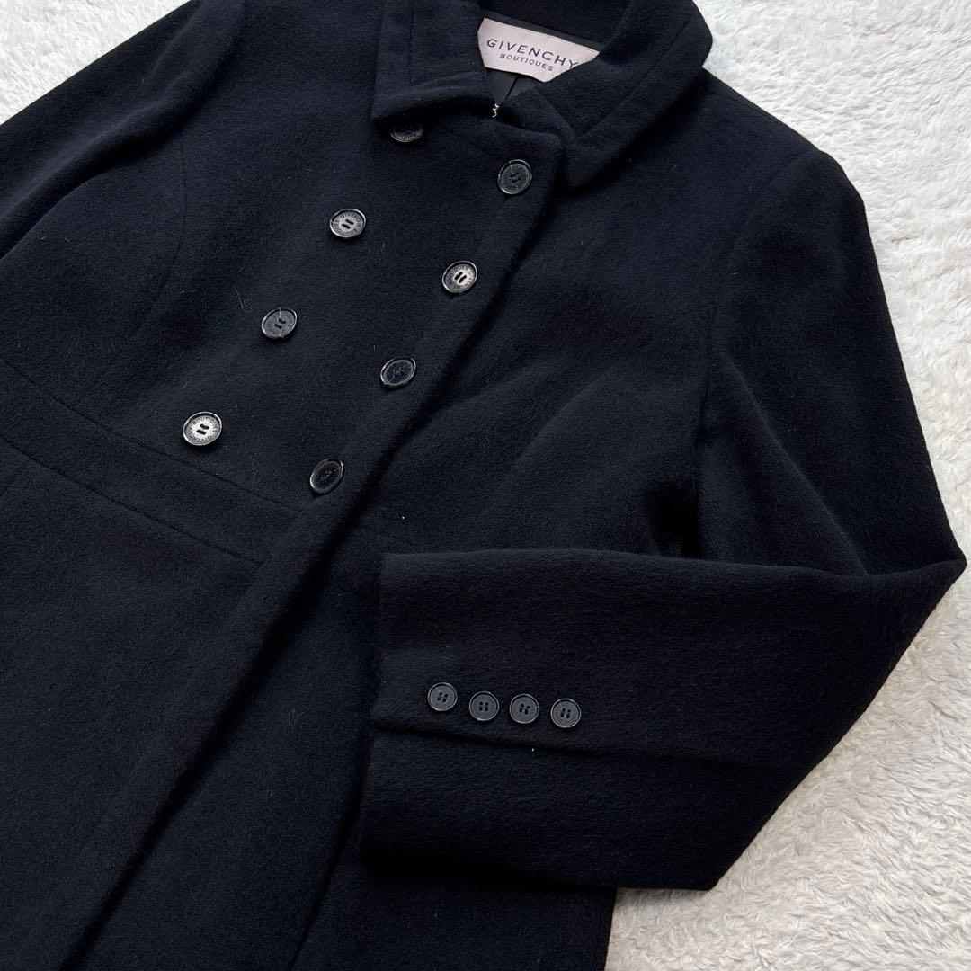 美品　GIVENCHY BOUTIQUE ダブルブレスト ウールロングコート
