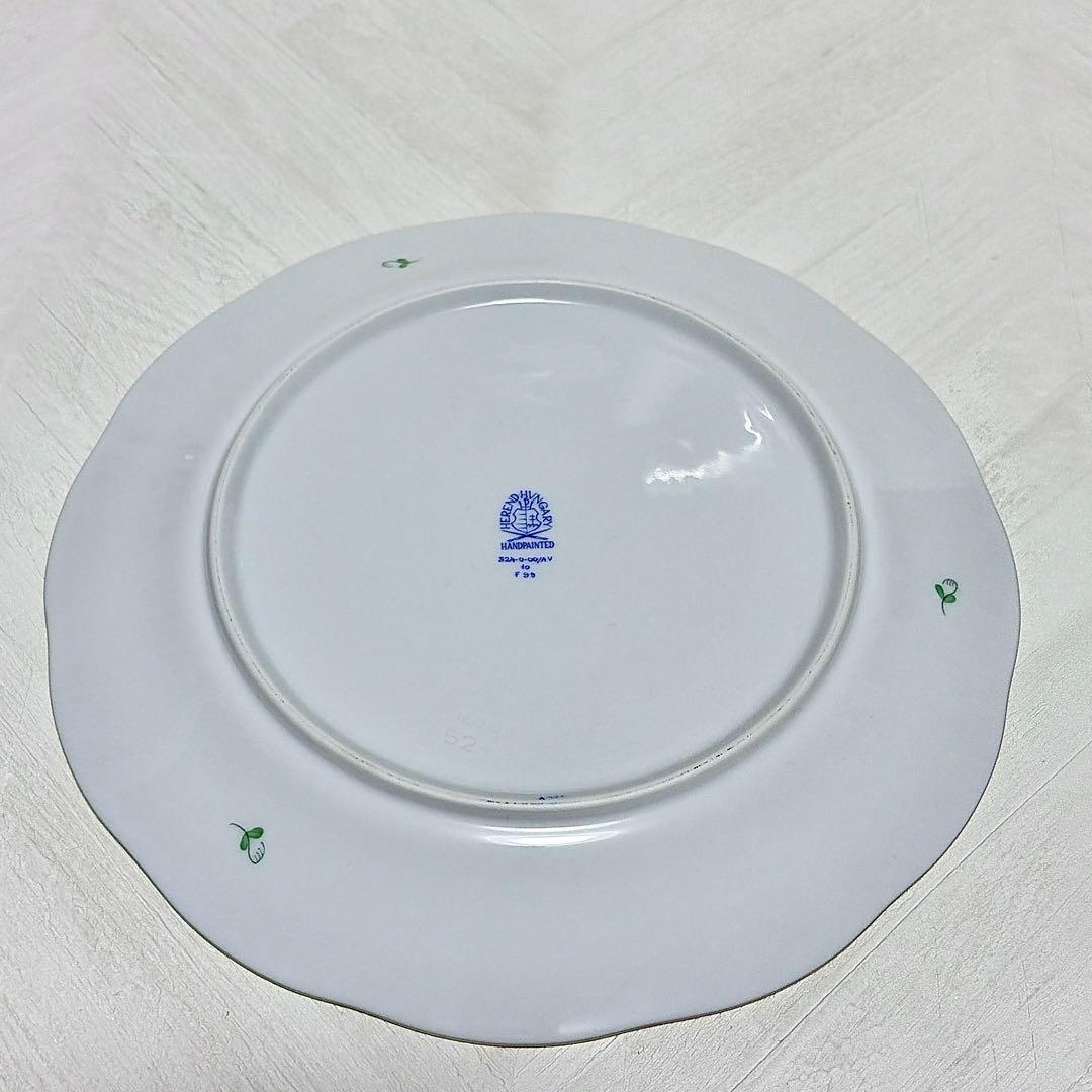 HEREND ヘレンド アポニー・グリーン プレート 25cm 6枚セット