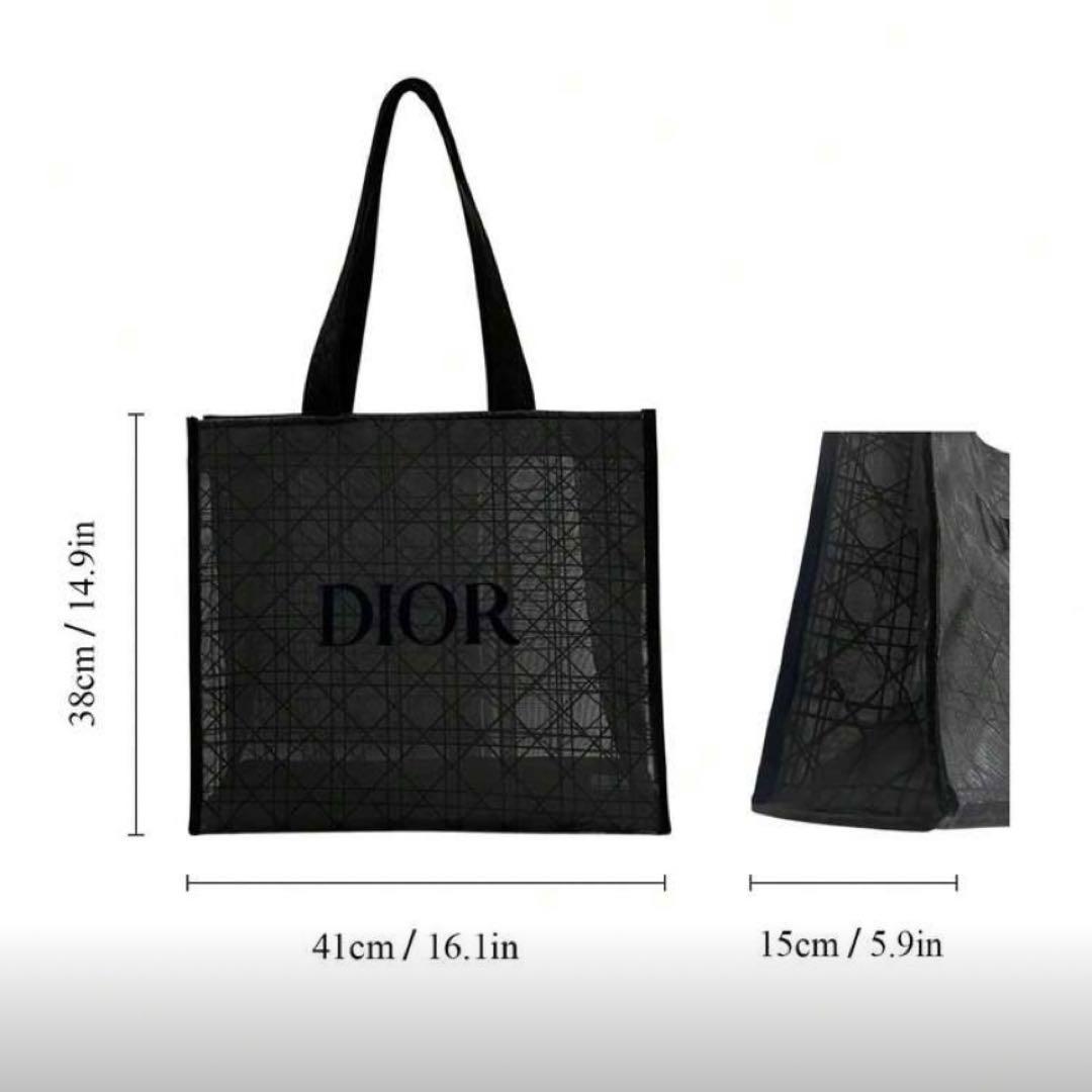 ディオール トートバッグ ノベルティ メッシュ ブラック 黒 限定品 DIOR