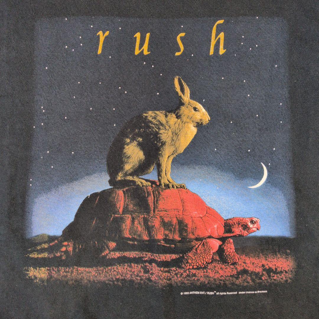 Rush 90s NICE MANタグ ウサギとカメ Tシャツ